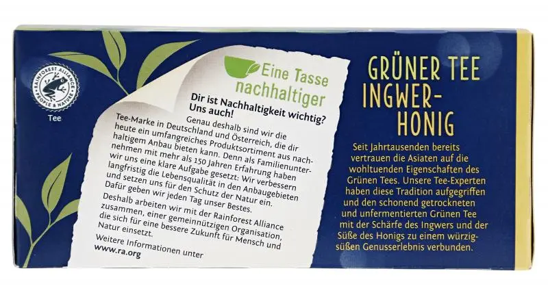 Chá Messmer Alemanha | Meßmer Chá Verde Gengibre Mel | Messmer Tee | Chá da Alemanha | 1,5 onças no total - Image 2