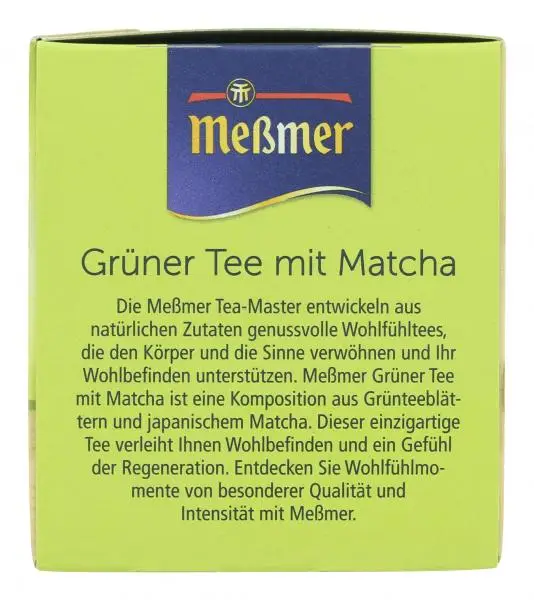 Chá Messmer Alemanha | Chá Meßmer Chá Verde Matcha | Messmer Tee | Chá da Alemanha | 1 onça no total - Image 2