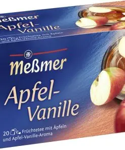 Chá Messmer Alemanha | Messmer Maçã Baunilha | Messmer Tee | Chá da Alemanha | 1,4 onças no total