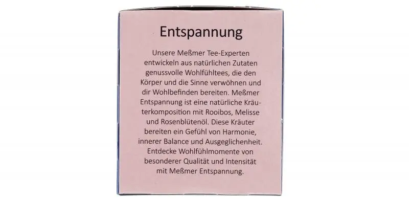 Chá Messmer Alemanha | Meßmer Relaxation Rooibos Lemon Balm Rose Petal Oil | Messmer Tee | Chá da Alemanha | 1,4 onças no total - Image 4