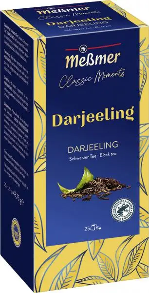 Chá Messmer Alemanha | Meßmer Classic Moments Darjeeling | Messmer Tee | Chá da Alemanha | 1,5 onças no total