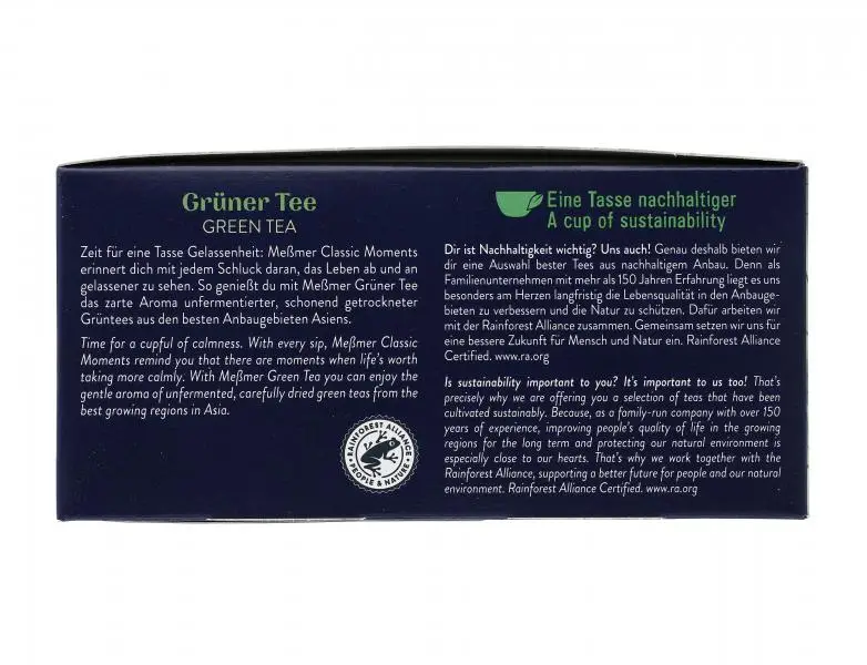Chá Messmer Alemanha | Chá Meßmer Profiline Chá Verde | Messmer Tee | Chá da Alemanha | 6,1 onças no total - Image 4