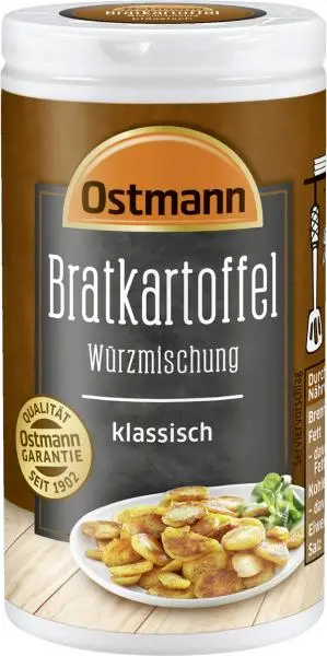 Temperos Ostmann | Mistura de temperos para batatas fritas Ostmann clássica | Especiarias Ostmann | Ostmann Gewürze | 2,1 onças no total
