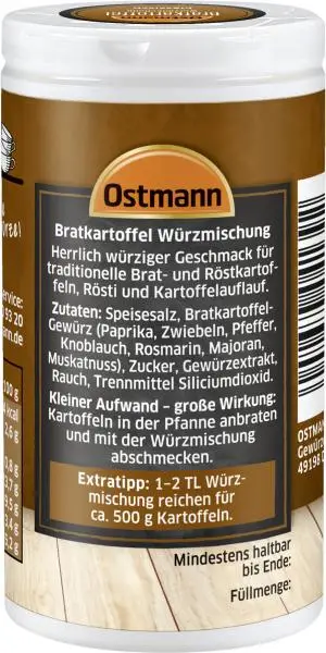 Temperos Ostmann | Mistura de temperos para batatas fritas Ostmann clássica | Especiarias Ostmann | Ostmann Gewürze | 2,1 onças no total - Image 3