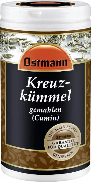 Temperos Ostmann | Cominho Moído Ostmann | Especiarias Ostmann | Ostmann Gewürze | 34 g no total