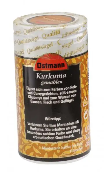 Temperos Ostmann | Açafrão moído Ostmann | Especiarias Ostmann | Ostmann Gewürze | 34 g no total - Image 2