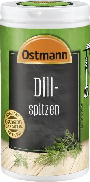 Temperos Ostmann | Ostmann Dill Tips | Ostmann Spices | Ostmann Gewürze | 0,4 onças no total