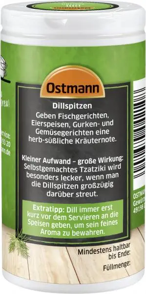Temperos Ostmann | Ostmann Dill Tips | Ostmann Spices | Ostmann Gewürze | 0,4 onças no total - Image 2