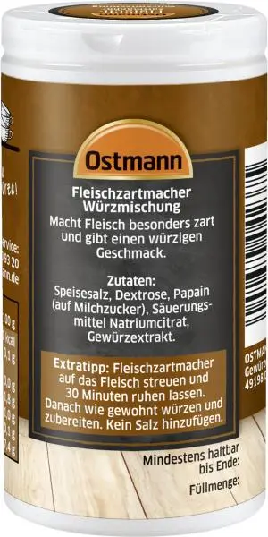 Temperos Ostmann | Amaciante de carne Ostmann | Especiarias Ostmann | Ostmann Gewürze | 2,8 onças no total - Image 2