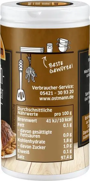 Temperos Ostmann | Amaciante de carne Ostmann | Especiarias Ostmann | Ostmann Gewürze | 2,8 onças no total - Image 3