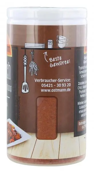 Temperos Ostmann | Tempero para goulash húngaro Ostmann | Especiarias Ostmann | Ostmann Gewürze | 34 g no total - Image 2