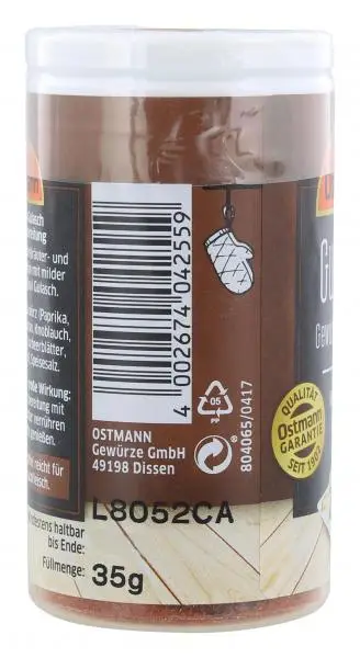 Temperos Ostmann | Tempero para goulash húngaro Ostmann | Especiarias Ostmann | Ostmann Gewürze | 34 g no total - Image 4