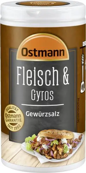 Temperos Ostmann | Tempero para carne e gyros Ostmann | Especiarias Ostmann | Ostmann Gewürze | 1,7 onças no total