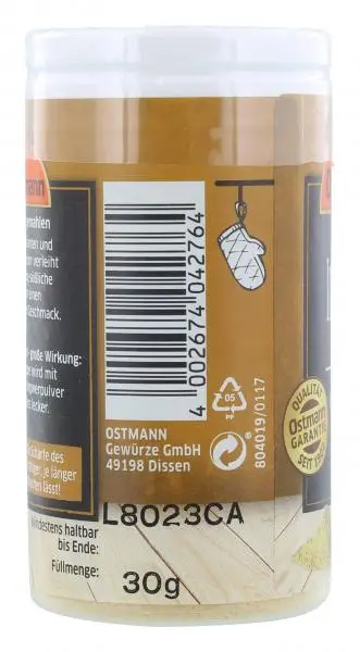 Temperos Ostmann | Gengibre moído Ostmann | Especiarias Ostmann | Ostmann Gewürze | 1 onça no total - Image 4