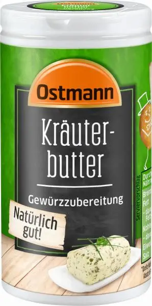Temperos Ostmann | Mistura de especiarias com manteiga de ervas Ostmann | Especiarias Ostmann | Ostmann Gewürze | 1 onça no total