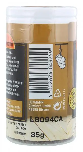 Temperos Ostmann | Cominho inteiro Ostmann | Especiarias Ostmann | Ostmann Gewürze | 1,2 onças no total - Image 4
