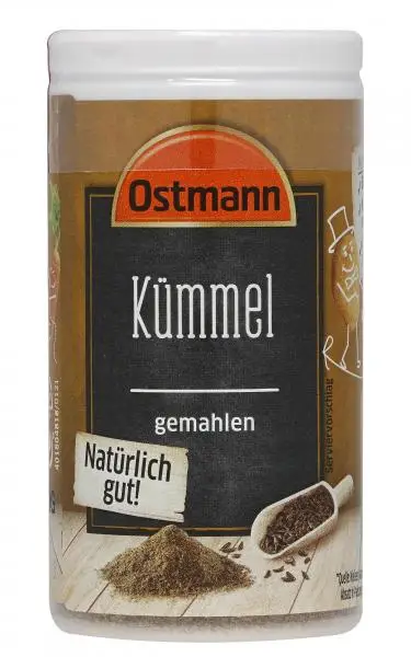 Temperos Ostmann | Cominho Moído Ostmann | Especiarias Ostmann | Ostmann Gewürze | 1,2 onças no total
