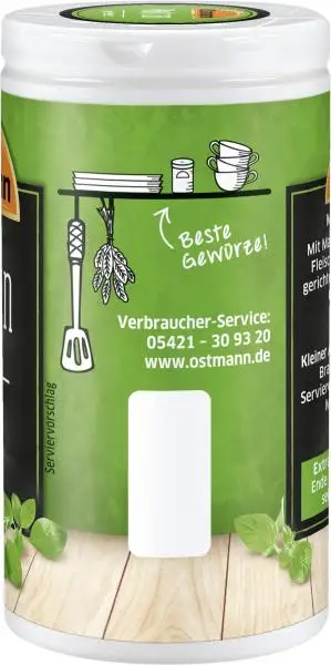 Temperos Ostmann | Manjerona moída Ostmann | Especiarias Ostmann | Ostmann Gewürze | 0,2 onças no total - Image 3