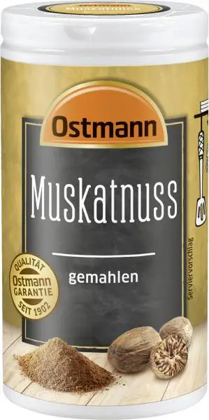 Ostmann Seasonings | Ostmann Nutmeg Ground | Ostmann Spices | Ostmann Gewürze | 1,2 Ounce Total