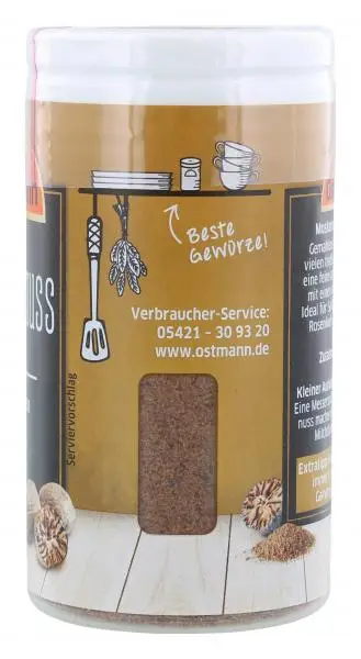 Ostmann Seasonings | Ostmann Nutmeg Ground | Ostmann Spices | Ostmann Gewürze | 1,2 Ounce Total - Image 2
