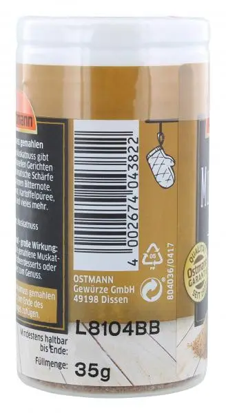 Ostmann Seasonings | Ostmann Nutmeg Ground | Ostmann Spices | Ostmann Gewürze | 1,2 Ounce Total - Image 4