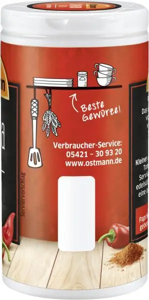 Temperos Ostmann | Páprica Doce Ostmann | Especiarias Ostmann | Ostmann Gewürze | 34 g no total - Image 4