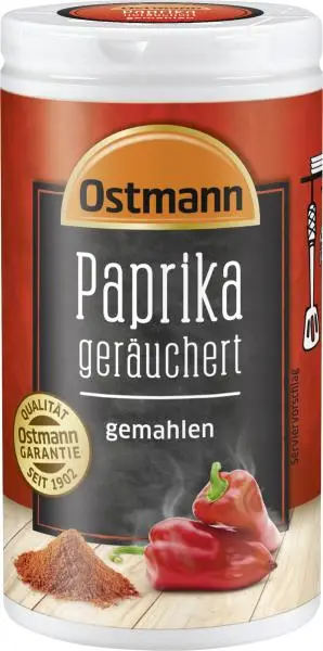Temperos Ostmann | Paprika defumada Ostmann | Especiarias Ostmann | Ostmann Gewürze | 34 g no total