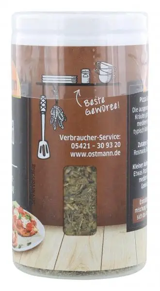 Temperos Ostmann | Mistura de especiarias para pizza Ostmann | Especiarias Ostmann | Ostmann Gewürze | 0,5 onças no total - Image 2