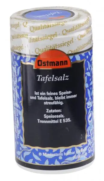 Temperos Ostmann | Sal de mesa Ostmann | Especiarias Ostmann | Ostmann Gewürze | 3,1 onças no total - Image 2