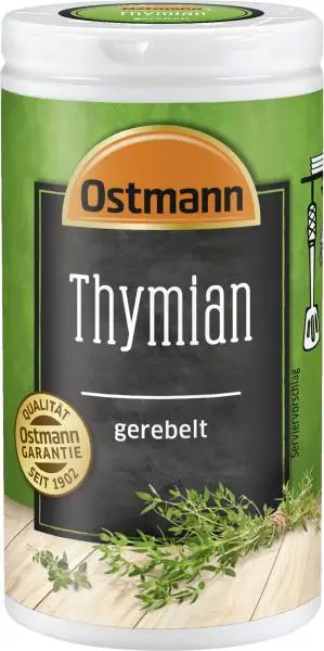 Temperos Ostmann | Ostmann Thyme Rubbed | Ostmann Spices | Ostmann Gewürze | 0,5 onças no total