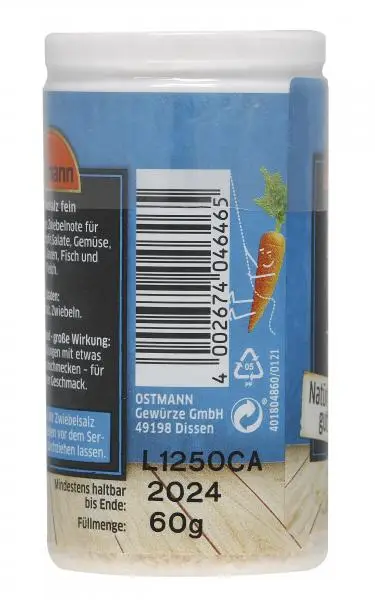 Temperos Ostmann | Sal com cebola Ostmann | Especiarias Ostmann | Ostmann Gewürze | 2,1 onças no total - Image 4