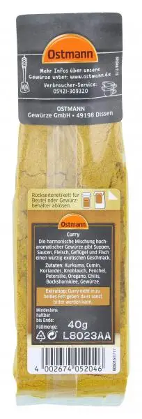 Temperos Ostmann | Caril Ostmann | Especiarias Ostmann | Gewürze Ostmann | 1,4 onças no total - Image 2