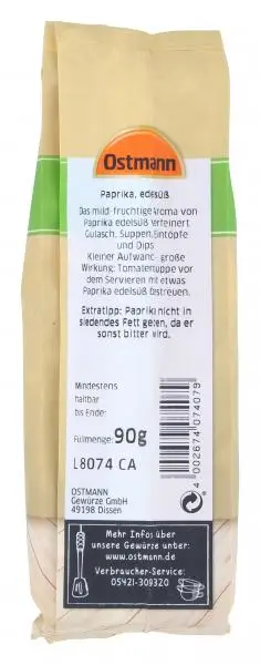 Ostmann Seasonings | Sweet Paprika | Ostmann Spices | Ostmann Gewürze | 3,1 Ounce Total - Image 2