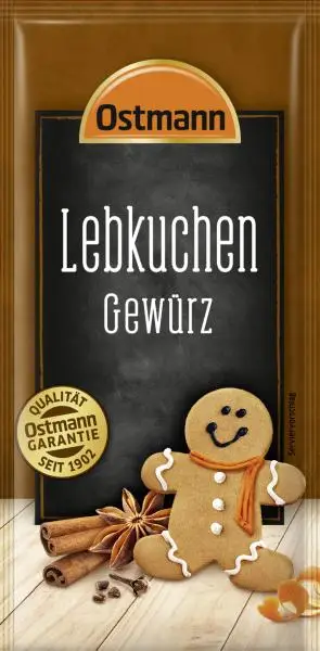 Temperos Ostmann | Tempero para Pão de Gengibre Ostmann | Temperos Ostmann | Ostmann Gewürze | 0,5 onças no total