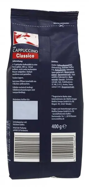 Melitta Coffee | Classico Cappuccino | Melitta Kaffee | Mellita | 14,1 Ounce Total - Image 3