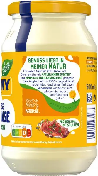 Molho Thomy | Maionese Thomy Delicacy | Molho alemão | Molho alemão Thomy | 17,6 onças no total - Image 3