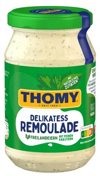 Molho Thomy | Remoulade Delikatess Thomy com ervas | Molho alemão | Molho alemão Thomy | 8,8 onças no total