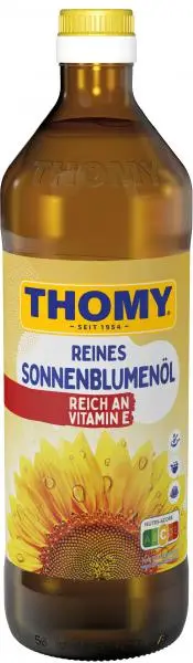 Molho Thomy | Óleo de girassol puro Thomy | Molho alemão | Molho alemão Thomy | 26,4 onças no total