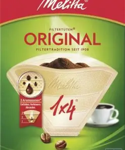 Café Melitta | Melitta Filter Bags Natural Brown 1X4 - 80 pièces | Melitta Kaffee | Mellita | 7 onces au total
