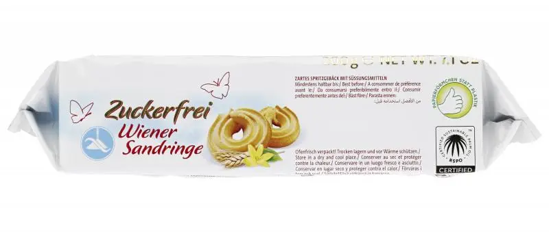 Biscuits Coppenrath | Anneaux viennois sans sucre Coppenrath | Biscuits Coppenrath | Biscuits allemands d'Allemagne | 7 onces au total – Image 3