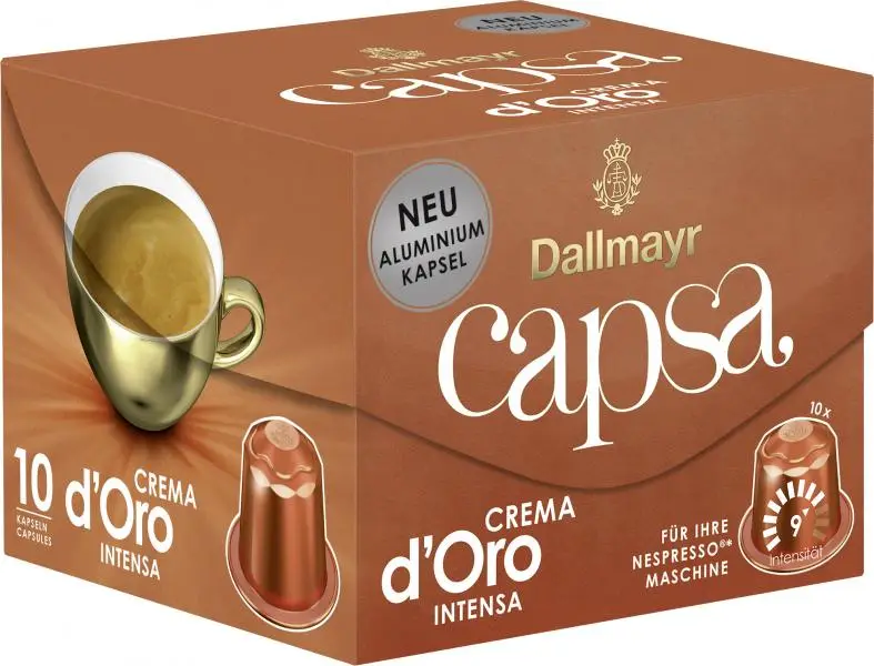 Dallmayr Coffee | Dallmayr Capsa Crema D'Oro Intensa | Dallmayr Kaffee | German Coffee | 1,9 Ounce Total