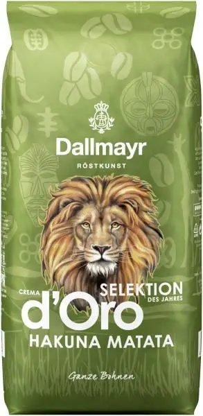 Dallmayr Kaffee | Dallmayr Crema D'Oro Auswahl des Jahres Hakuna Matata ganze Bohnen | Dallmayr Kaffee | Deutscher Kaffee | Insgesamt 35,2 Unzen