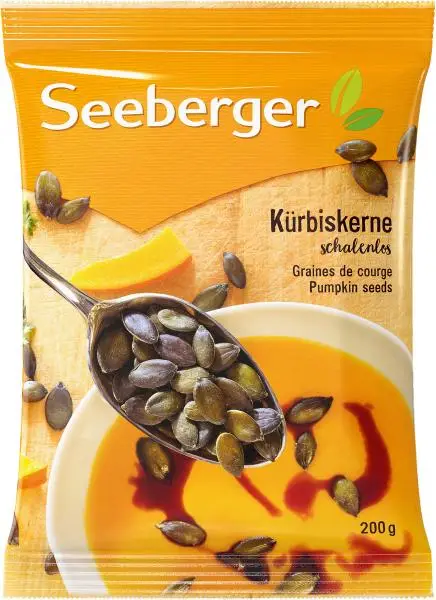 Nozes Seeberger | Sementes de Abóbora Seeberger Sem Casca | Alimentos Seeberger | Nozes Alemãs | 7 onças no total