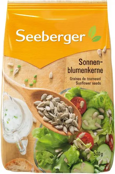 Nozes Seeberger | Sementes de girassol Seeberger | Alimentos Seeberger | Nozes alemãs | 17,6 onças no total