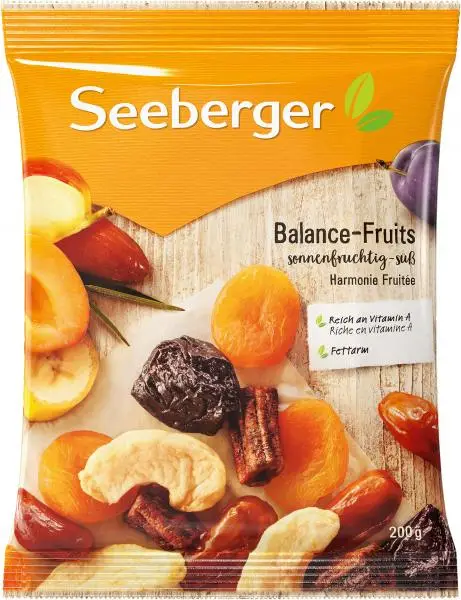Frutos secos Seeberger | Seeberger Balance Fruits | Seeberger Food | Frutos secos alemanes | 7 onzas en total