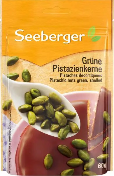 Nozes Seeberger | Pistácios verdes | Alimentos Seeberger | Nozes alemãs | 2,1 onças no total