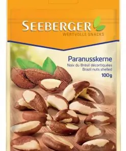 Nozes Seeberger | Nozes do Brasil Seeberger | Alimentos Seeberger | Nozes alemãs | 3,5 onças no total