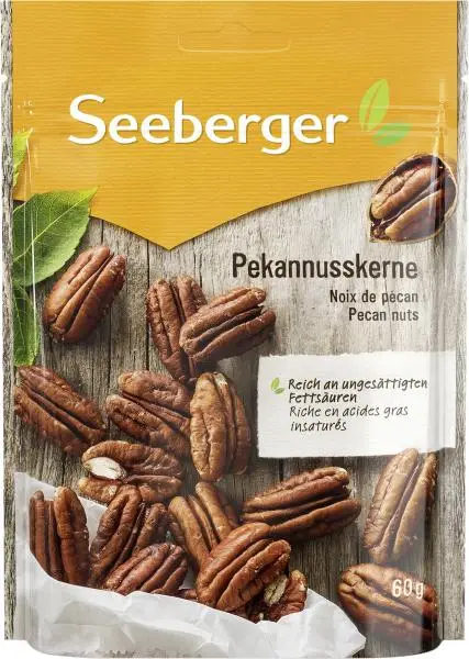 Nozes Seeberger | Nozes Pecan Seeberger | Alimentos Seeberger | Nozes alemãs | 2,1 onças no total