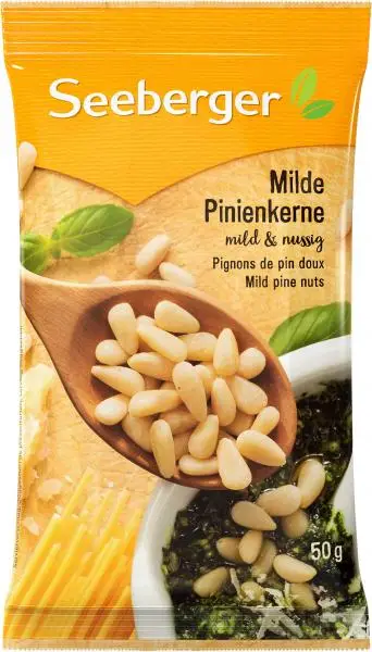 Nozes Seeberger | Pinhões suaves Seeberger | Alimentos Seeberger | Nozes alemãs | 1,7 onças no total