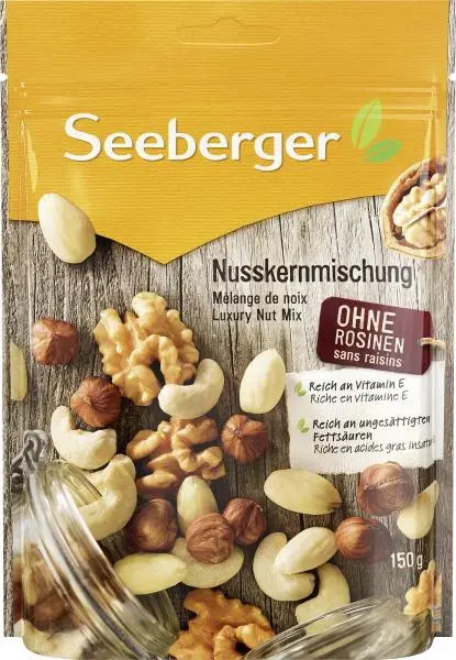 Nozes Seeberger | Mistura de sementes | Alimentos Seeberger | Nozes alemãs | 5,2 onças no total